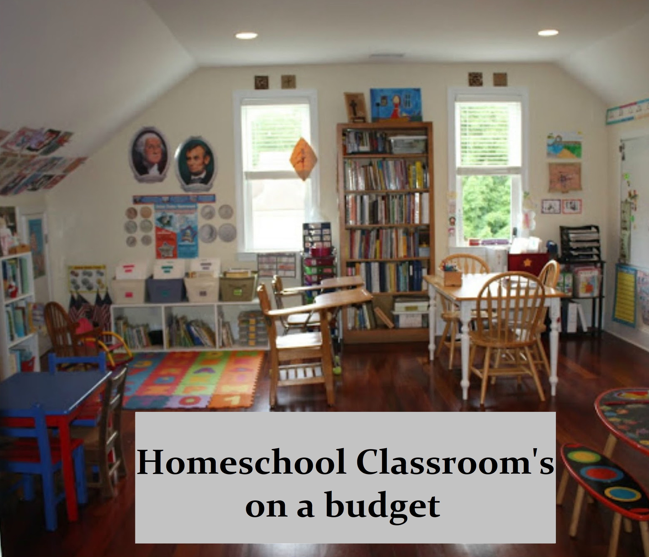 How to Set up a Homeschool Room on a budget